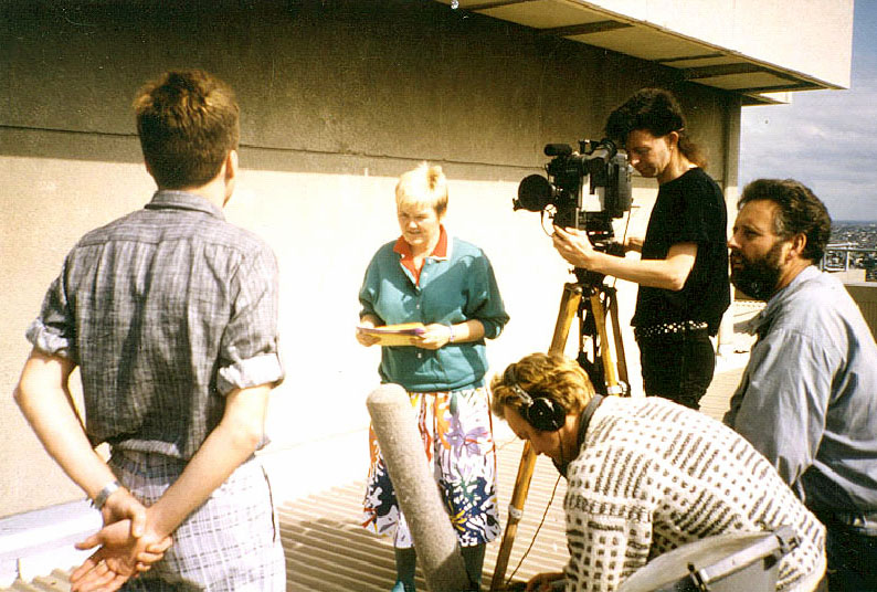Filming in Sydney 1985